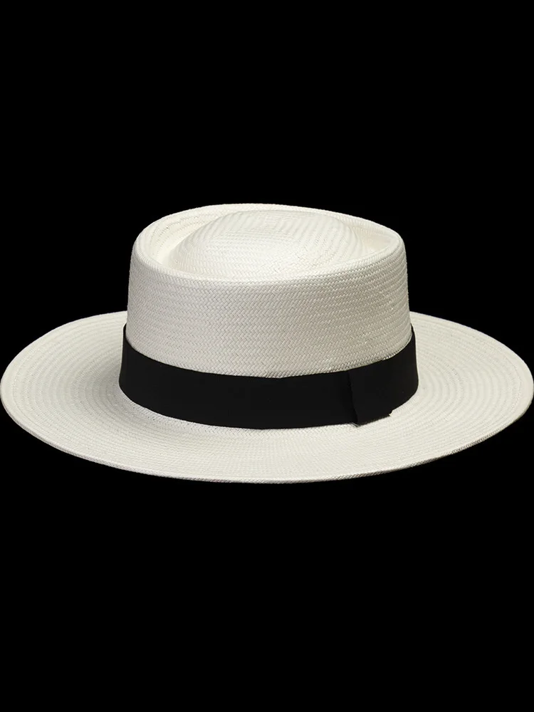 cappello-estivo-retro-casual-in-carta-intrecciata-con-parte-superiore-piatta-protezione-solare-per-spiaggia-e-vacanze-trendy-con-nodo-per-giovani