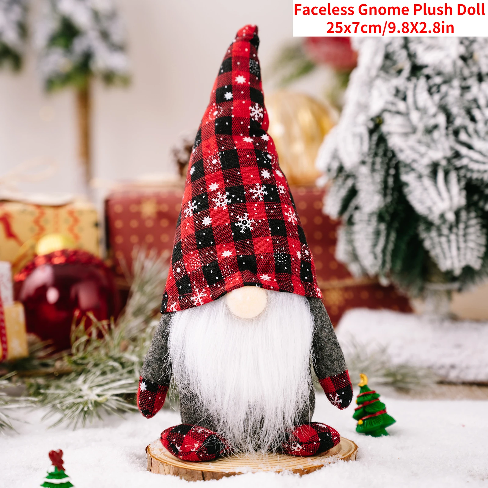 Faceless Gnome Plush Doll Santa Gnome Rudolph Doll Pendant Nordic Gnome Land God Doll Gift Xmas Christmas Decoration