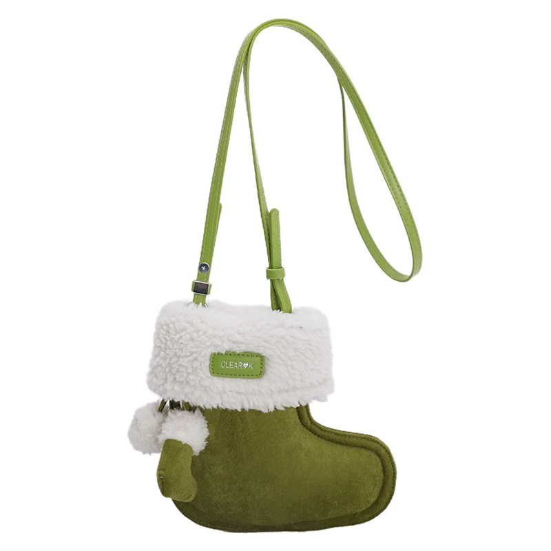 2025 عيد الميلاد نمط جديد فو الجلد المدبوغ حقائب كتف تصميم فريد شخصية الإبداعية المحمولة لطيف ريترو الفتيات حقائب كروسبودي #6