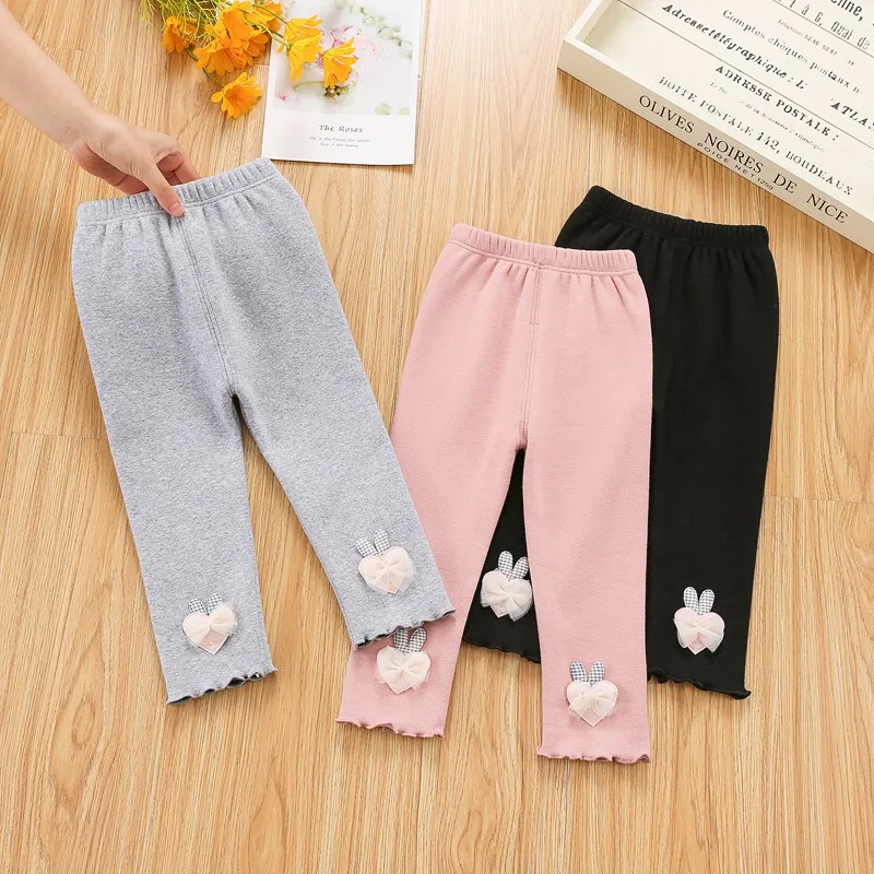 

Bows Toddler Girl Leggings Stretchy Footless Tights for Girls Baby Girl Pants Breathable Daily Outdoor Play