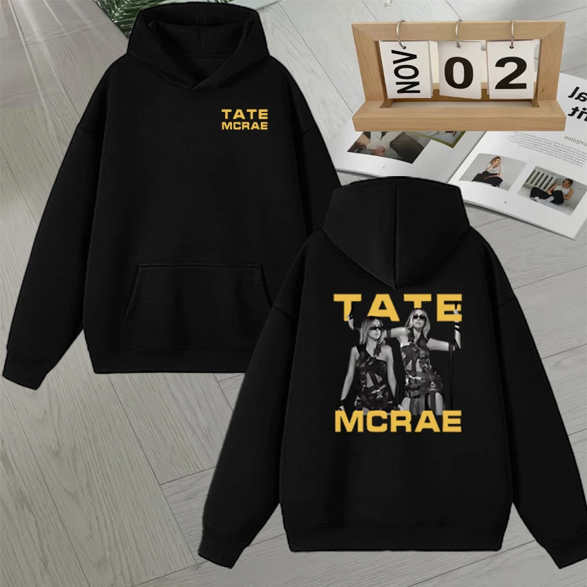 

Hot sale Tate McRae Aesthetic Graphic Streetwear Sweatshirt Long sleeve Men Women Fleece Loose Pullover Unisex vintage Pullover
