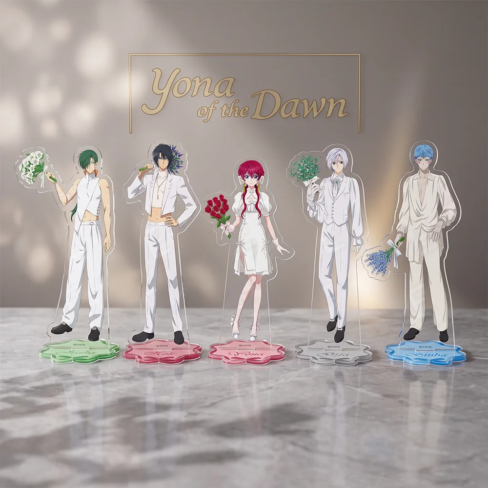 Yona of the Dawn Hak Flower 15CM Double Sided Acrylic Stand Keychain Anime Stand Home Ornament Fans Collectible Holiday Present
