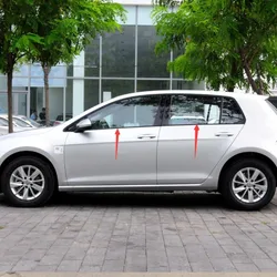 Car Outside Window Moulding Trim Weatherstrip Weather Strip Seal Belt For 2014-2019 VW GOLF MK7 7.5 Accessories 4pcs/set