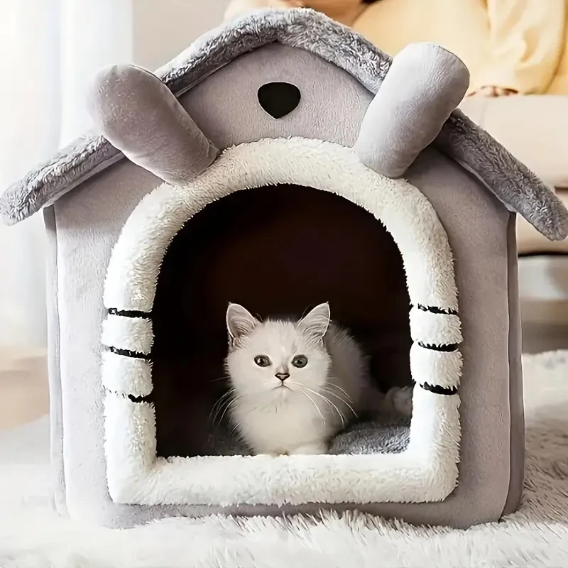 

Cat Nest Dog Nest House Type Four Seasons Universal Winter Warmth Removable Washable Dog House Pet Bed