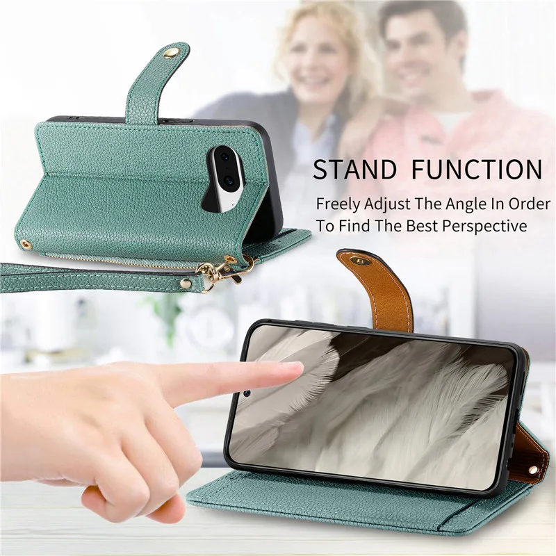 S23 Ultra S22 Plus S21 FE S20 Etui z zamkiem błyskawicznym RFID 360 Protect dla Samsung Galaxy Note 20 S 23 22 S10 E S9 Skórzana okładka na książkę — zdjęcie produktu 6