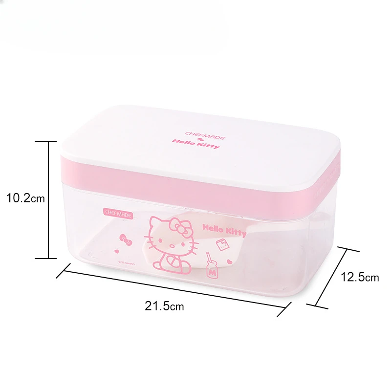 Sanrio Hello Kitty Ice Cubes Mold Food Grade Silica Gel Press Ice Tray Household Refrigerator Ice Making Storage Box Friend Gift