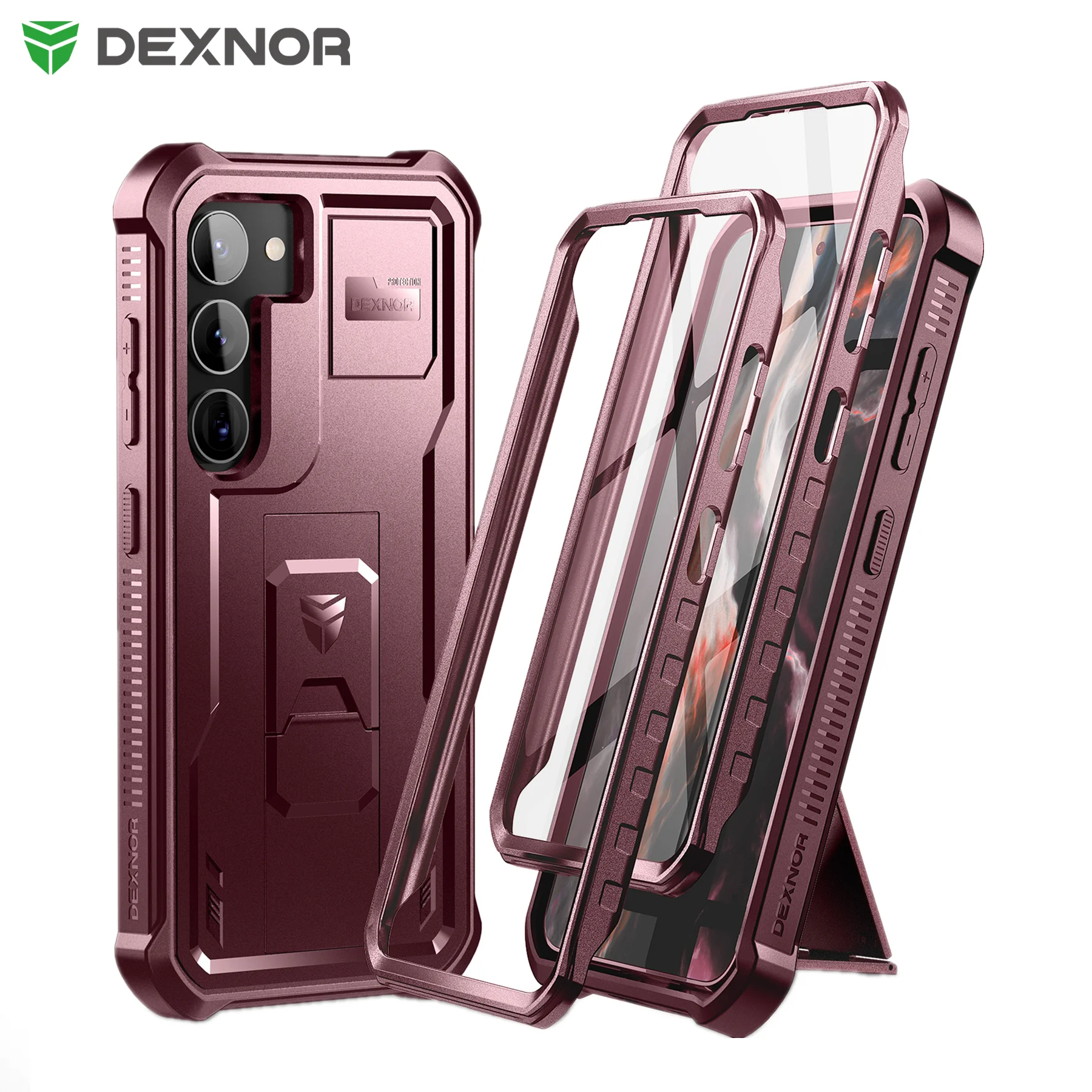 

For Samsung Galaxy S23 Plus 6.6 inch Full Body Bumper Military Grade Armor Shockproof Shell Cover with Built in Screen Protector