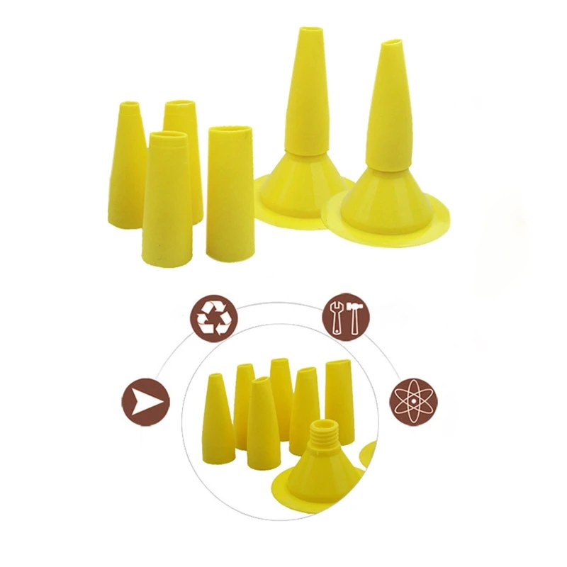 8 Cái/bộ Xúc Xích Mắc Súng Đầu 4-10 Mm Xoong Đầu Phun Bít Vòi Phun Cho Xúc Xích Và Số Lượng Lớn Bít Súng xúc Xích