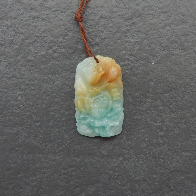 

Натуральный амазонит ручной работы цветок кулон бусины бирюзовый синий драгоценный камень очаровательный аксессуар уникальный 33x19x5 мм 5,2 г