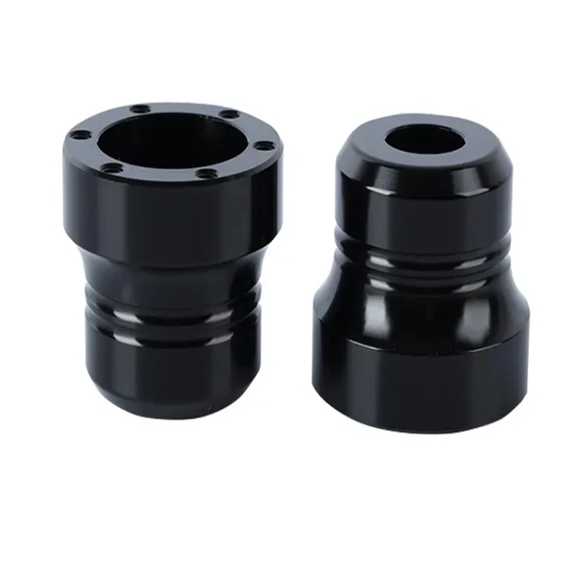 CNC machining custom aluminum alloy black anodized connecting bushing assembly connecting drive bushing