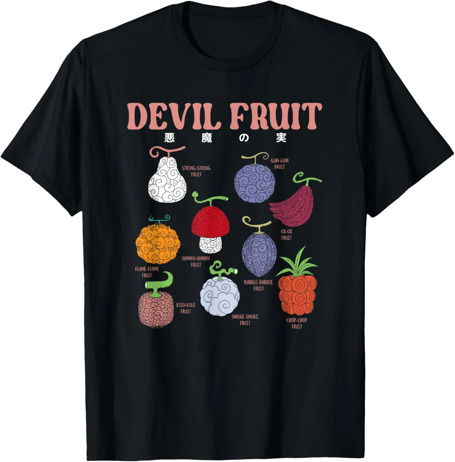 2026 Sommer ONE PIECE Anime Teufelsfrucht Bedrucktes Lockeres Kurzarm-T-Shirt aus Reiner Baumwolle für Kinder Trendiges Unisex Casual Y2k Loose-Fit
