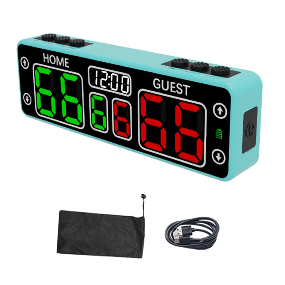 Multisportscorebord Elektronisch scorebord ABS-kunststof Gemakkelijk mee te nemen Oplaadbare batterij voor gebruik buitenshuis