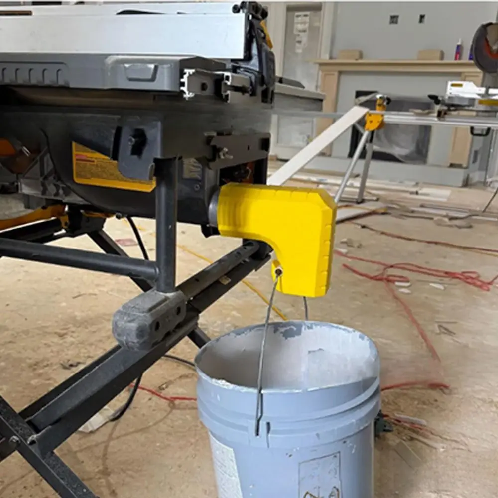 Snap-On Dust Port Table Saw Dust Extraction Adapter Space-Saving Sawdust Dust Collection Adapter for DWE7485