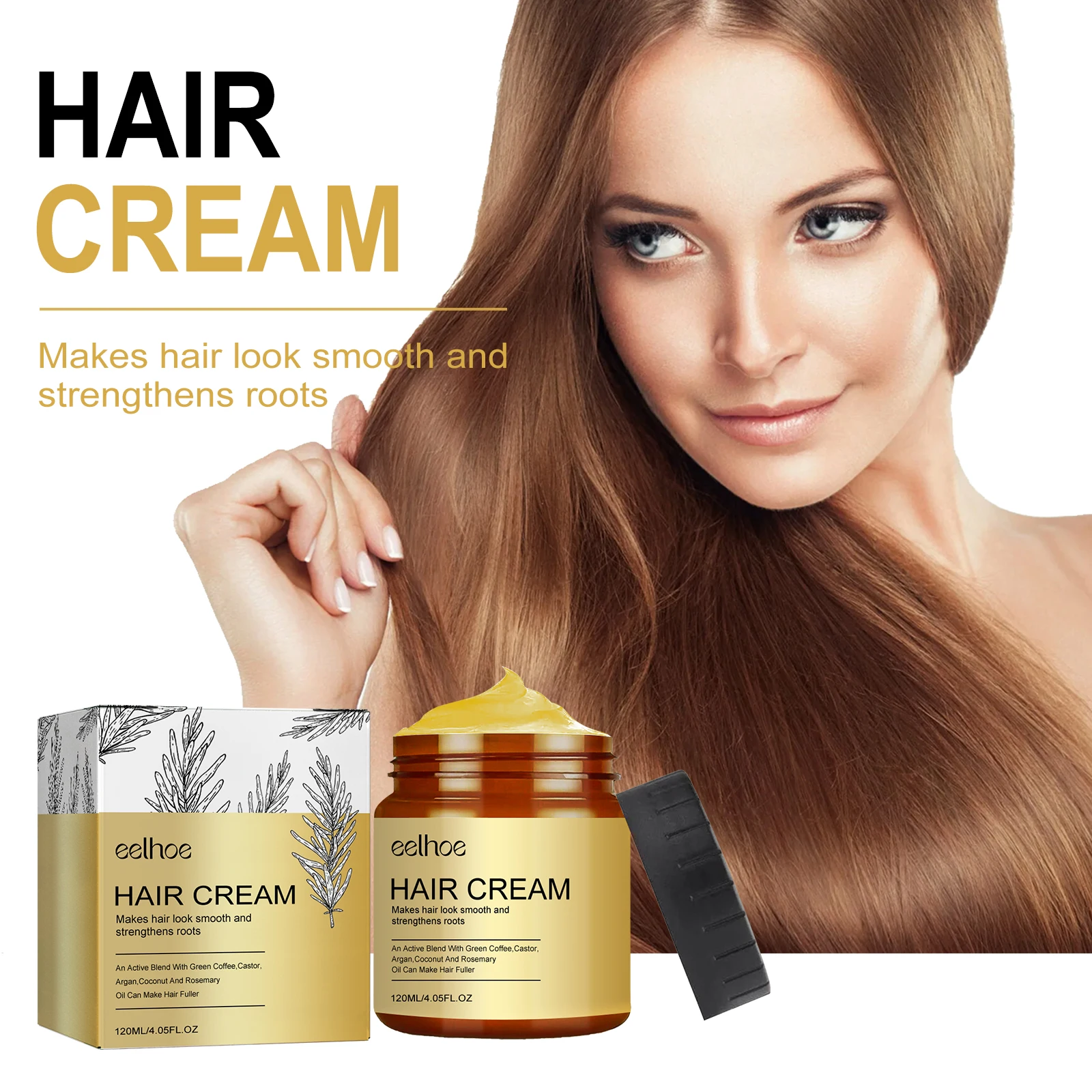 

Rosemary Hair Conditioner Promotes Growth Reduces Hair Fall Frizz Control For All Hair Types Natural Hair Mask Hair Care 120ml