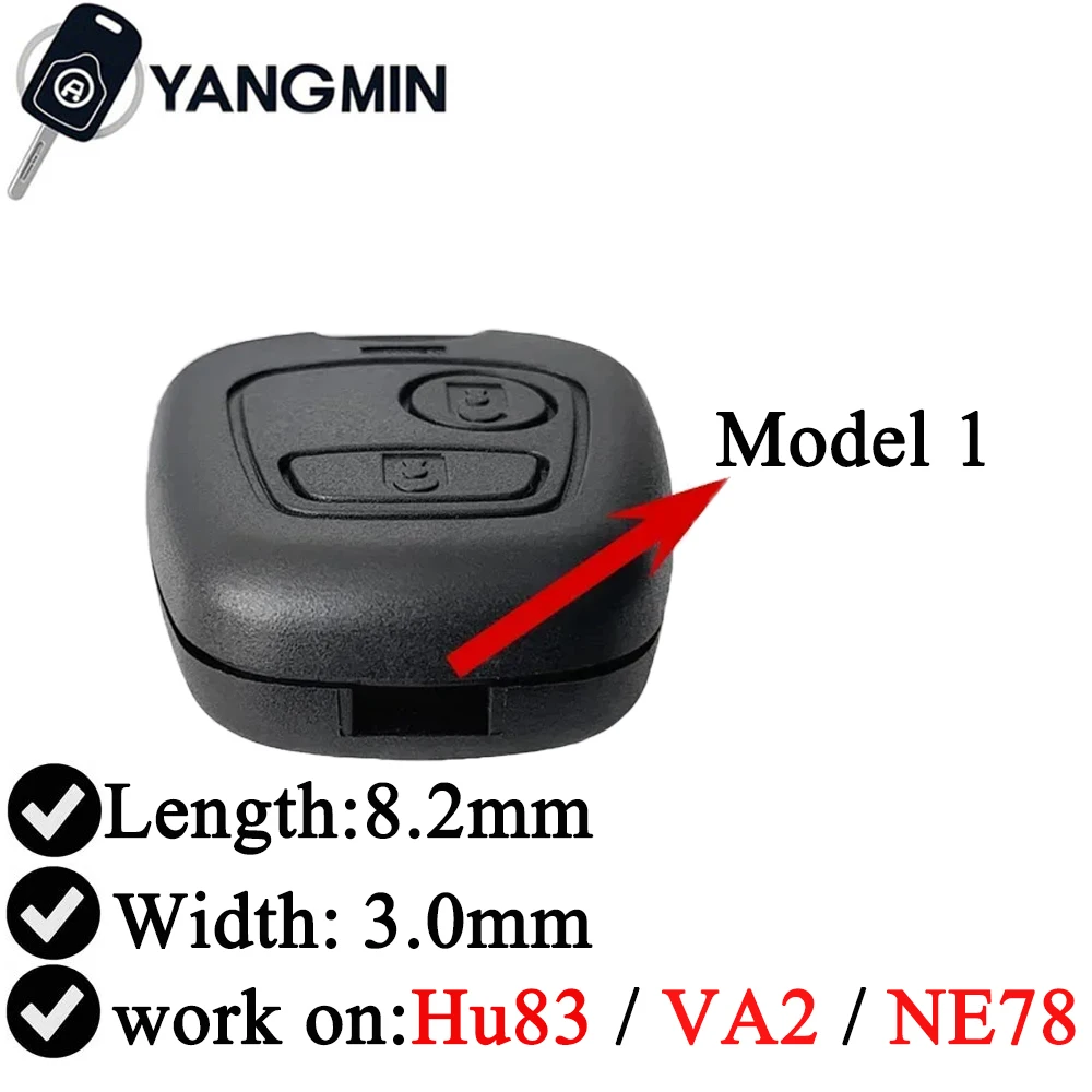 المفتاح الموسيقي بيجو استبدال مفتاح السيارة قذيفة غطاء ل كسارا بيكاسو صندوق لسيتروين C1 C2 C3 C4 لبيجو 206 207 307 408 607 #3