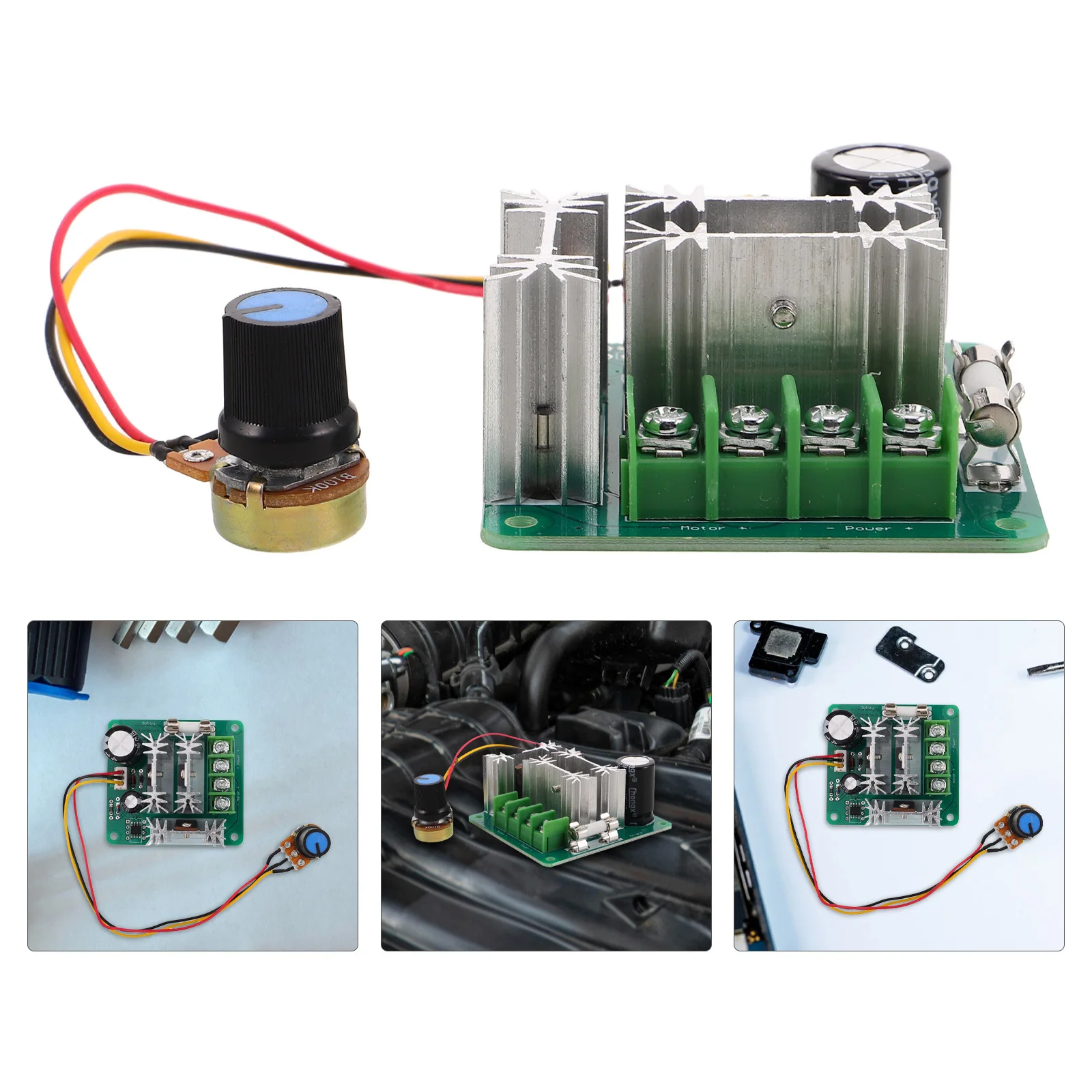 Adjustable Dc Motor Speed Controller for Electric Vehicle with High Current Protection Voltage Regulator Automotive Parts Heater