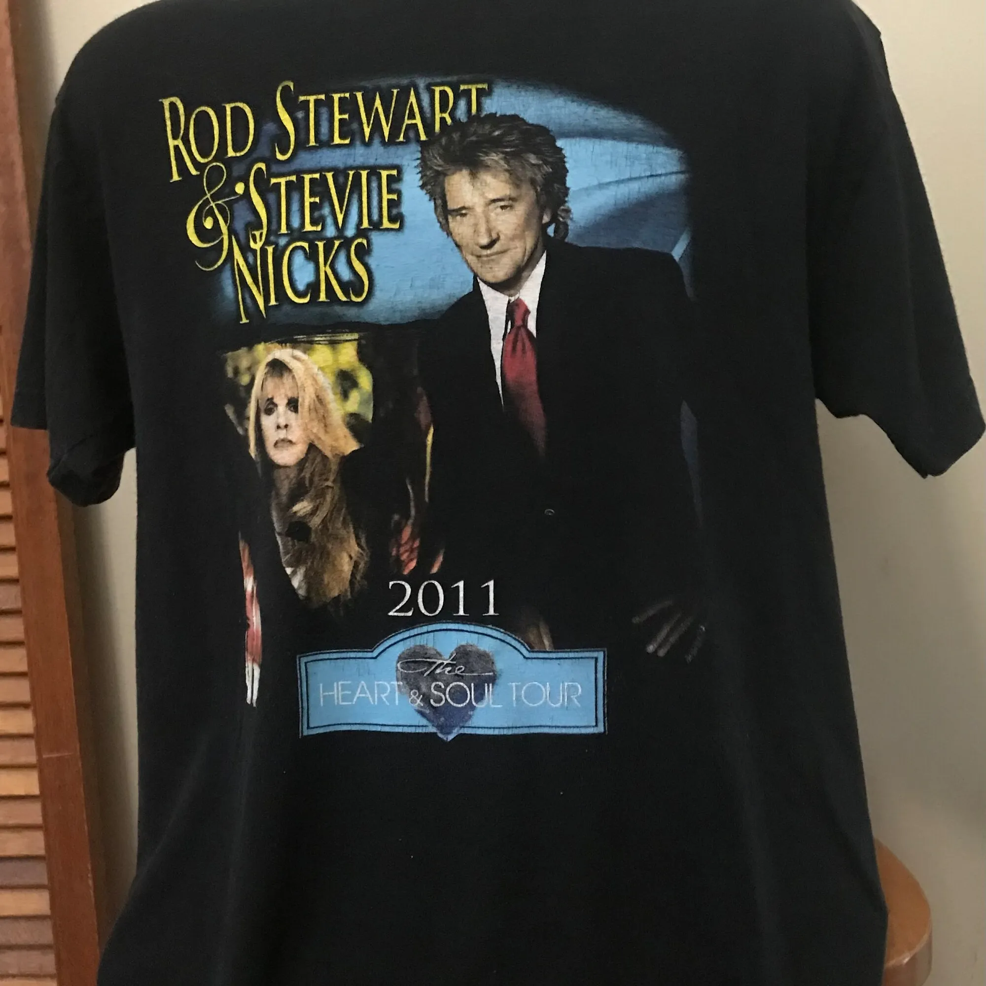 Authentic Concert T Shirt Stevie Nicks And Rod Stewart Alstyle Large