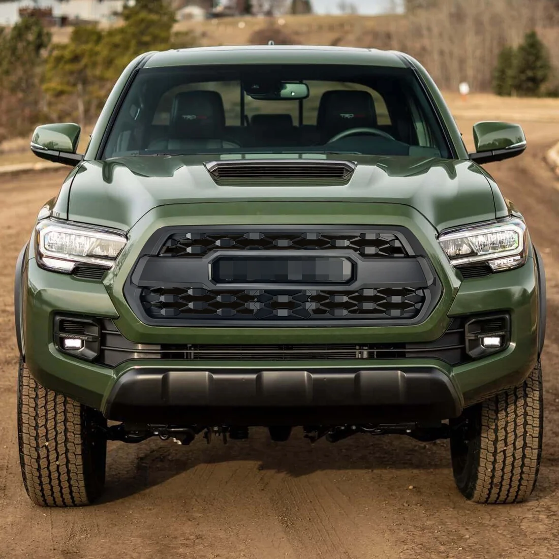 Matte Black Letter Front Grille For 2016-2019  Tacoma