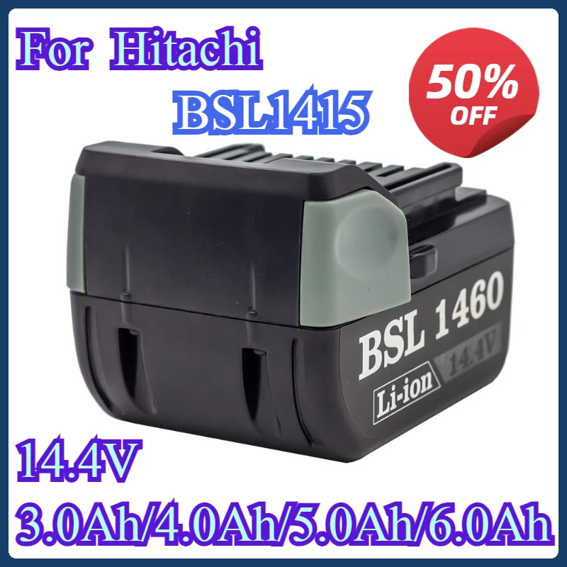 

For Hitachi 14.4V Li-ion power tool battery BSL1415 BSL1430 CJ14DSL BSL1440 330067 330068 330139 330557 5.0Ah Tools Batteries