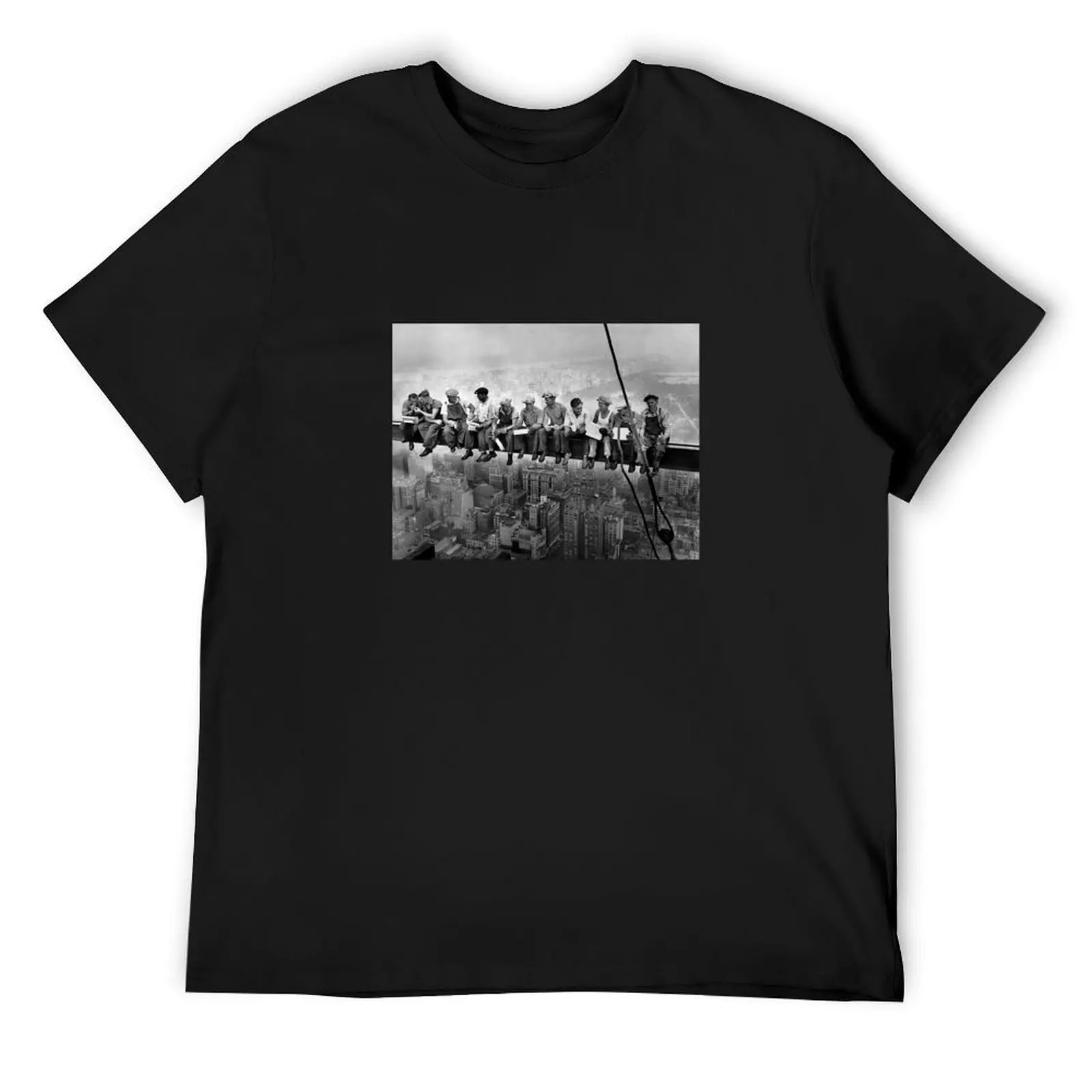 Lunch Atop A Skyscraper - Charles Clyde Ebbets 1932 T-Shirt oversized anime clothes sweat cotton graphic tees clothing for men