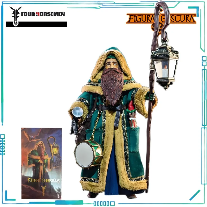 Quatre chevaux Studios véritable Figure Obscura série père noël Robe verte "père noël mobile produit fini modèle cadeau