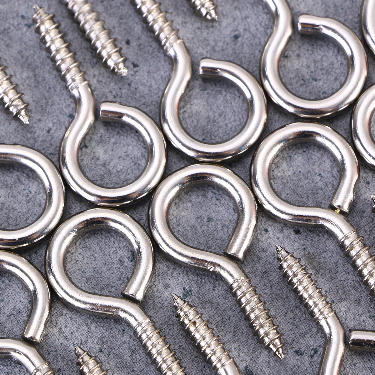 

50 pcs Sheep Eye Screws Silver Tone Wire for Jewelry Easy Use Durable Longlasting Strong Structure Screw Eye Pins Bail Findings