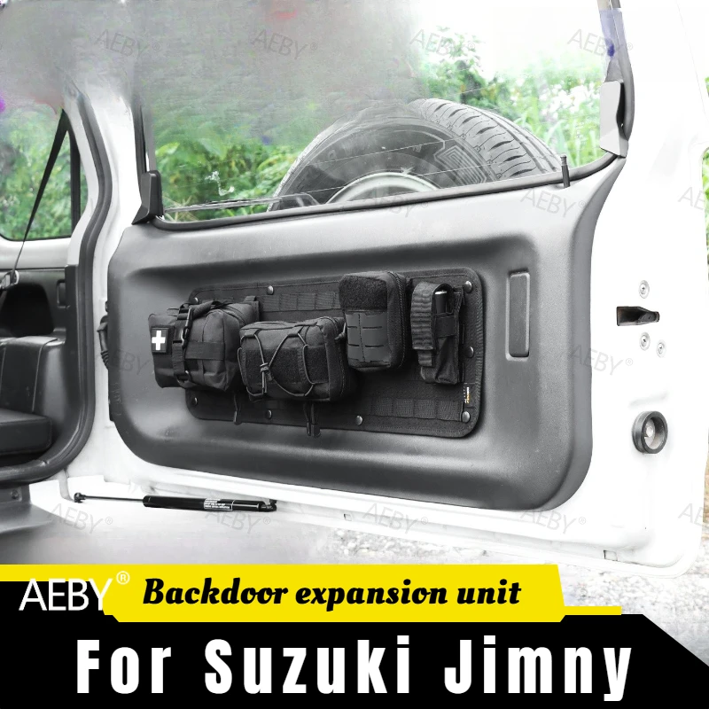 For Suzuki Jimny 1998-2017 Panel tailgate organizer,Storage system, rear door expansion unit,No drilling,tailgate accessories