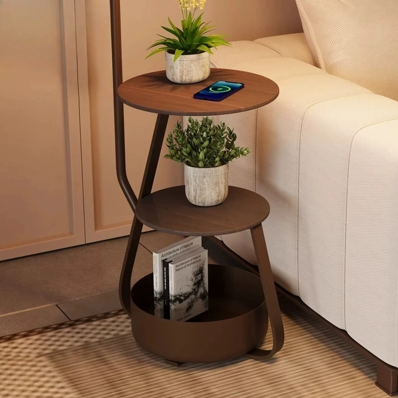 Austrian Italian light luxury floor lamp bedroom rack integrated high-end living room sofa ambient light