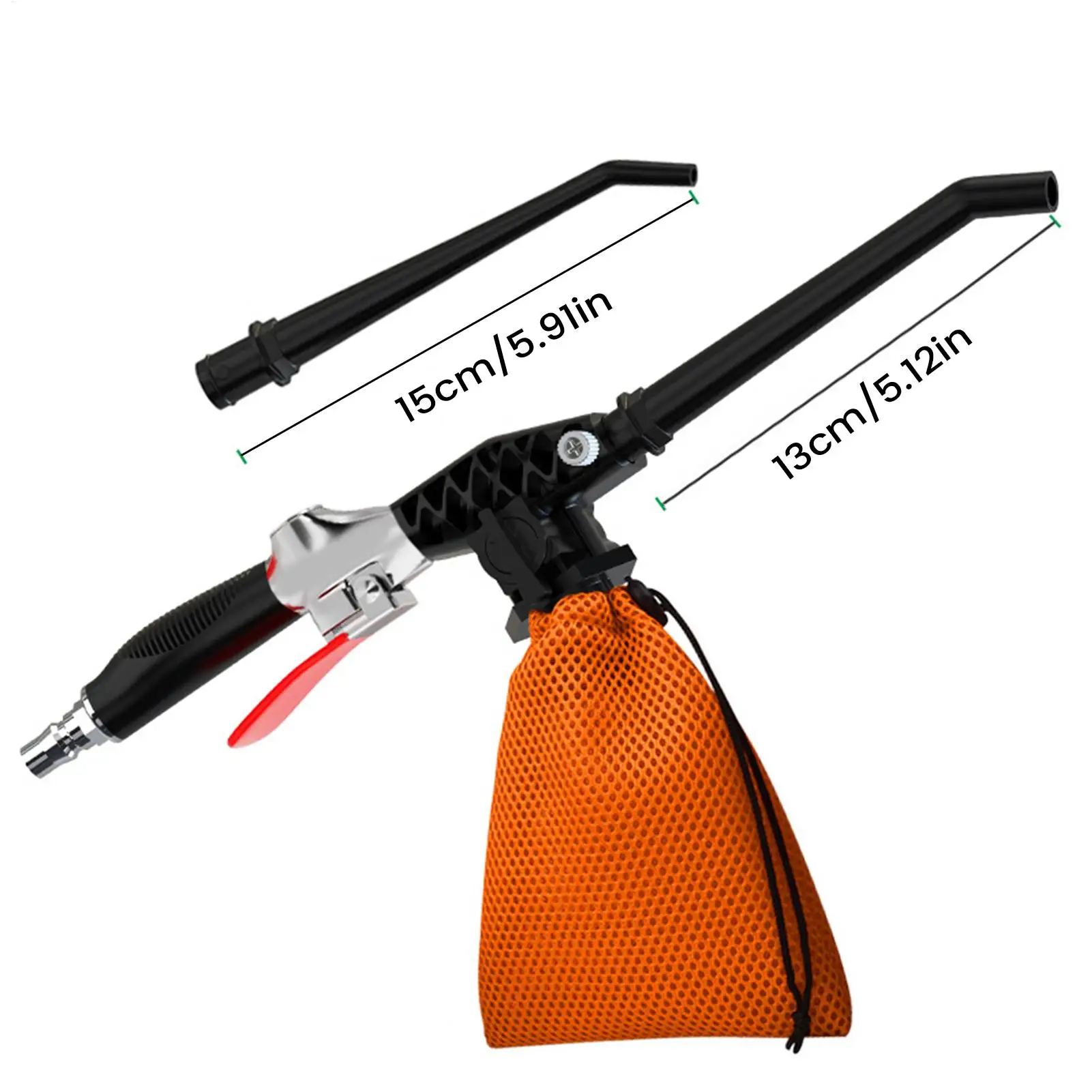 コンプレッサー用エアブロワー ポータブル真空ダスターツール エアコンプレッサーブロワー ダスト汚れ用 自動車ディテールインテリアリーフ