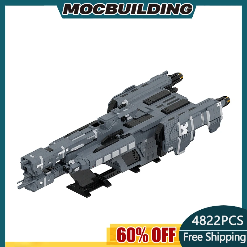 

UNSC Forward Unto Dawn MOC Building Blocks Model Space Wars Movie Assembled Bricks Large scale collection Toys MOC-90354