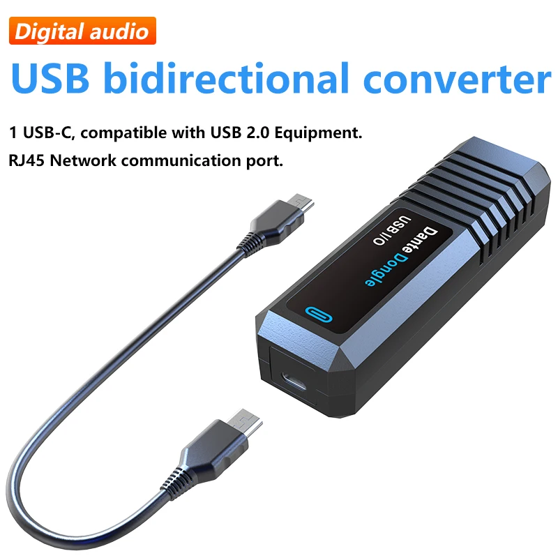 Dante Dongle USB I/O Digital Audio USB Bi-directional Converter