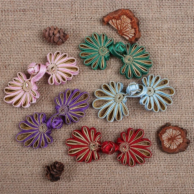 Chinese Cheongsam for FROG Buttons Knot Exquisite Hand-woven Flower Knot for FROG Button Closure Fastener Sewing Accesso