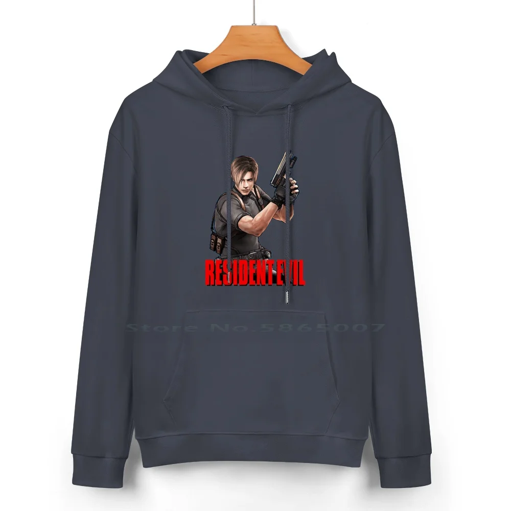 Gift Movie Fans Leon Video Games Kennedy Survival Funny Gifts Pure Cotton Hoodie Sweater 24 Colors Movie Fans Leon Video Games