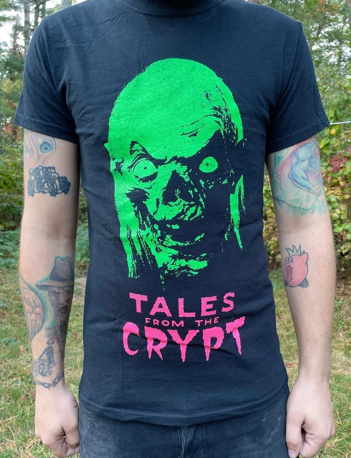 Camiseta de manga corta Tales from the Crypt, camiseta negra para hombre y mujer, novedades de primavera/verano, corte regular, informal