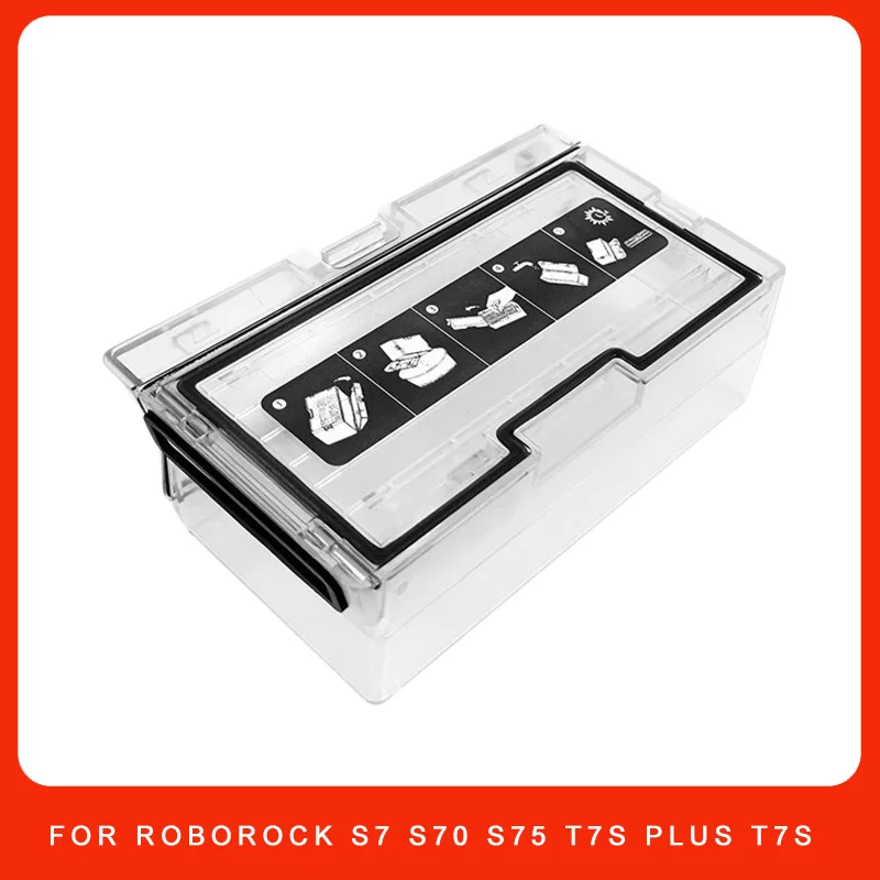 Dust bin for Roborock S7 S70 S75 T7s plus T7s Dust Box Hepa Filter Spare Parts Robot Vacuum Cleaner Accessories