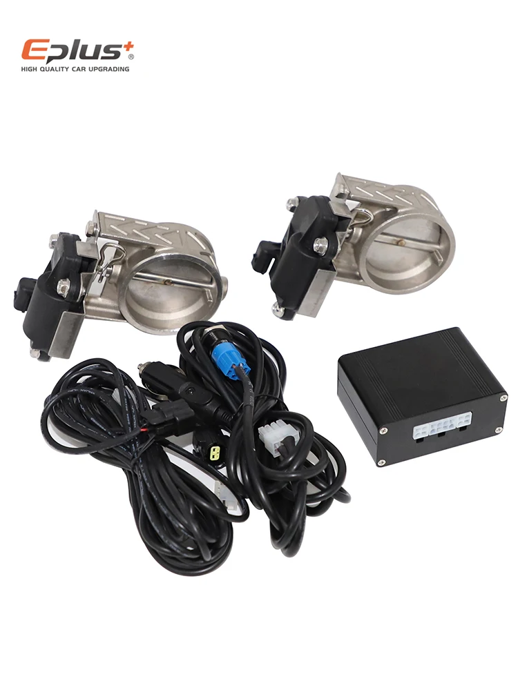 Kit de valve électronique universel pour tuyau d'échappement de voiture 51 63 76MM Kit de commande par bouton Commutateur de commande