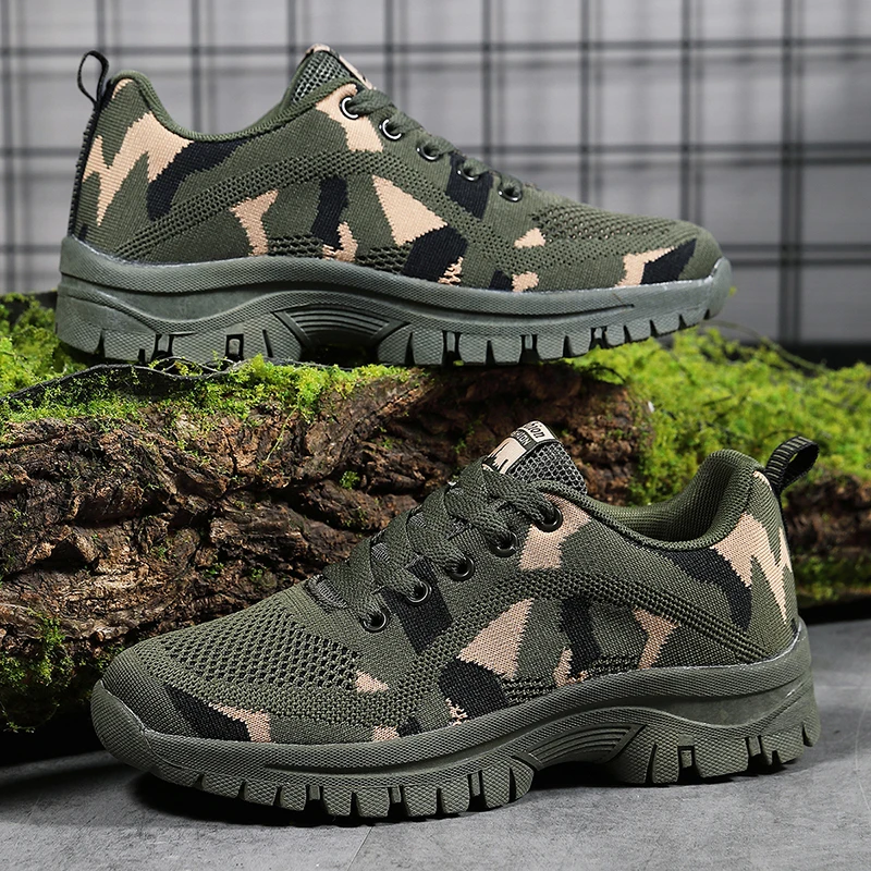 

Men's Women's Non-slip Wear-resistant Breathable Outdoor Sports Lightweight Walking Shoes Fashion Camouflage Sports Shoes