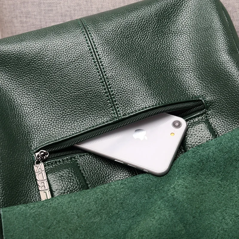 

Genuine Leather Boston Handbag for Women 2026 Summer New Fashion Soft Leather Large Bag Simple Texture Single Shoulder Crossbody Bag