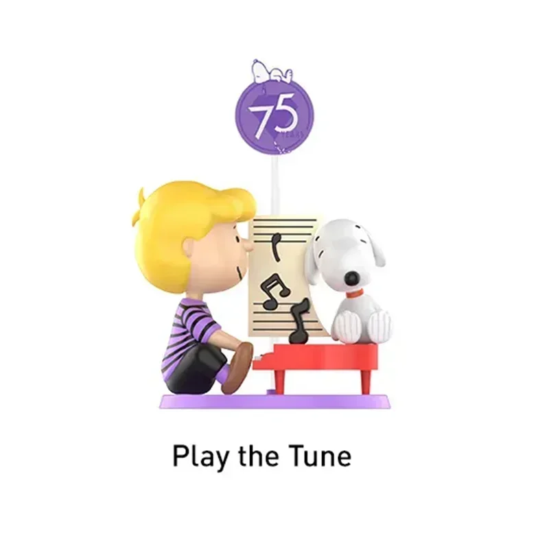 

Peanuts 75th Anniversary | Snoopy Comic Life Series Blind Box Toys Kawaii Anime Action Figure Caixa Caja Surprise