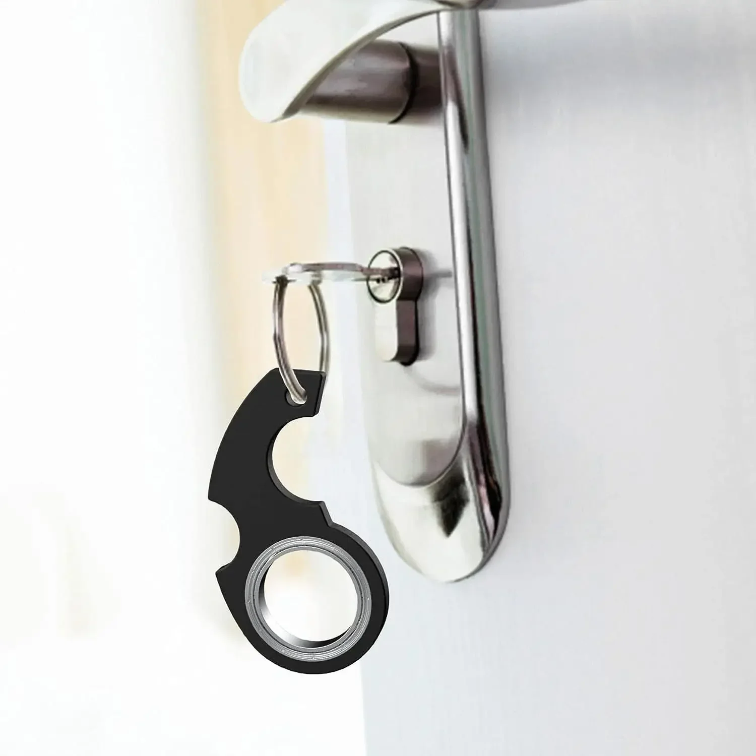 1PCS Heißer Verkauf Neue Karambit Spinner Finger Schwenk Klaue Messer Schlüsselbund Hohe Qualität Metall Korn Textur Fidget Spinner metall Keych
