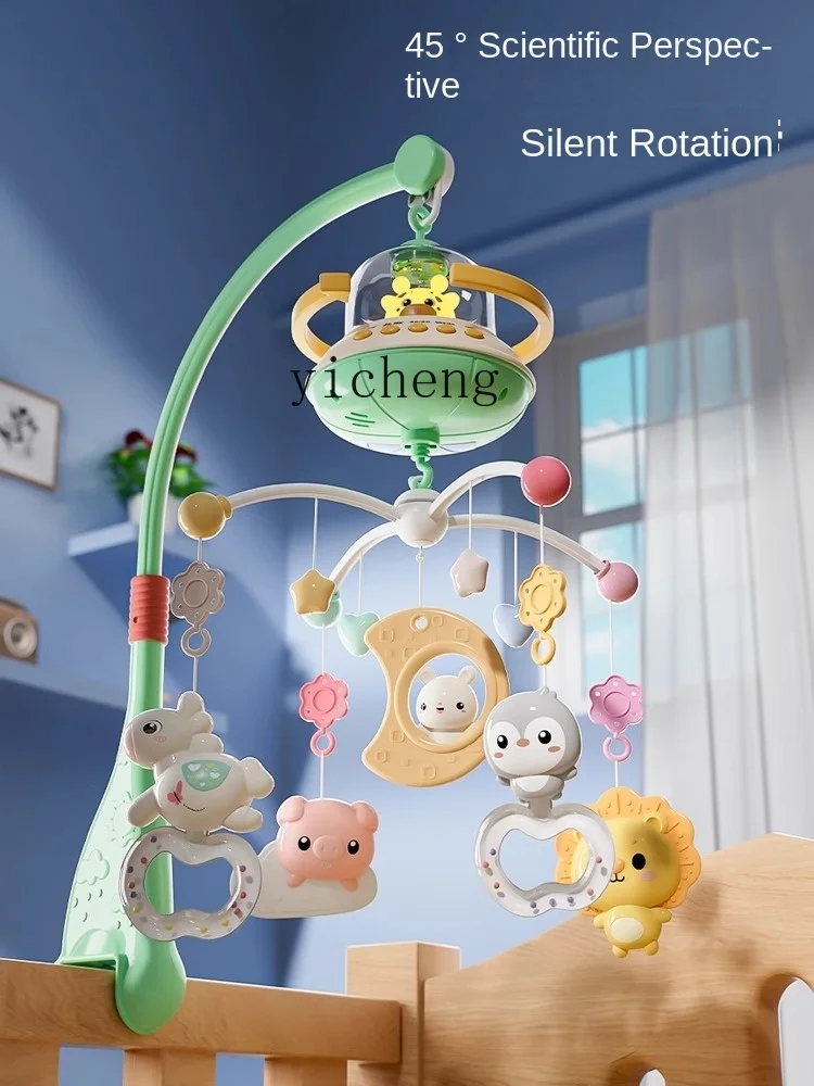 Tqh Newborn Bedside Rattle Hanging Rotatable Pendant Baby Comfort Toy Hanging Bed Bell