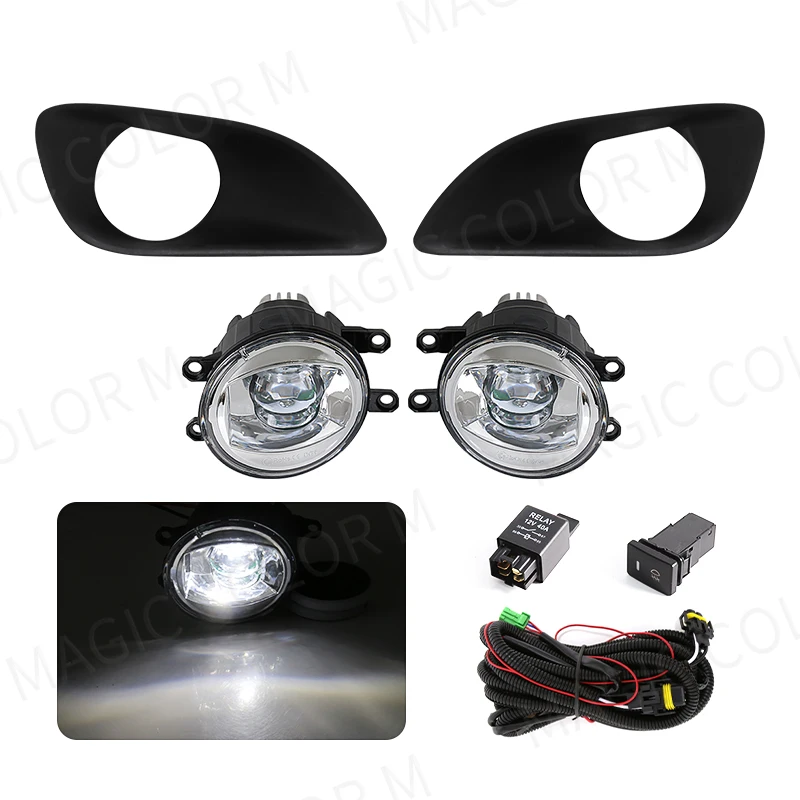 Светодиодные противотуманные фары для Toyota Yaris Vios Belta Hatchback Sedan 2007 2008 2009 2010 2011 (дневные ходовые огни).
