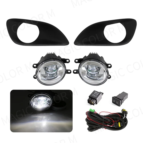 Lámpara antiniebla Led para Toyota Yaris Vios Belta Hatchback Sedan 2007 2008 2009 2010 2011 luces de circulación diurna DRL