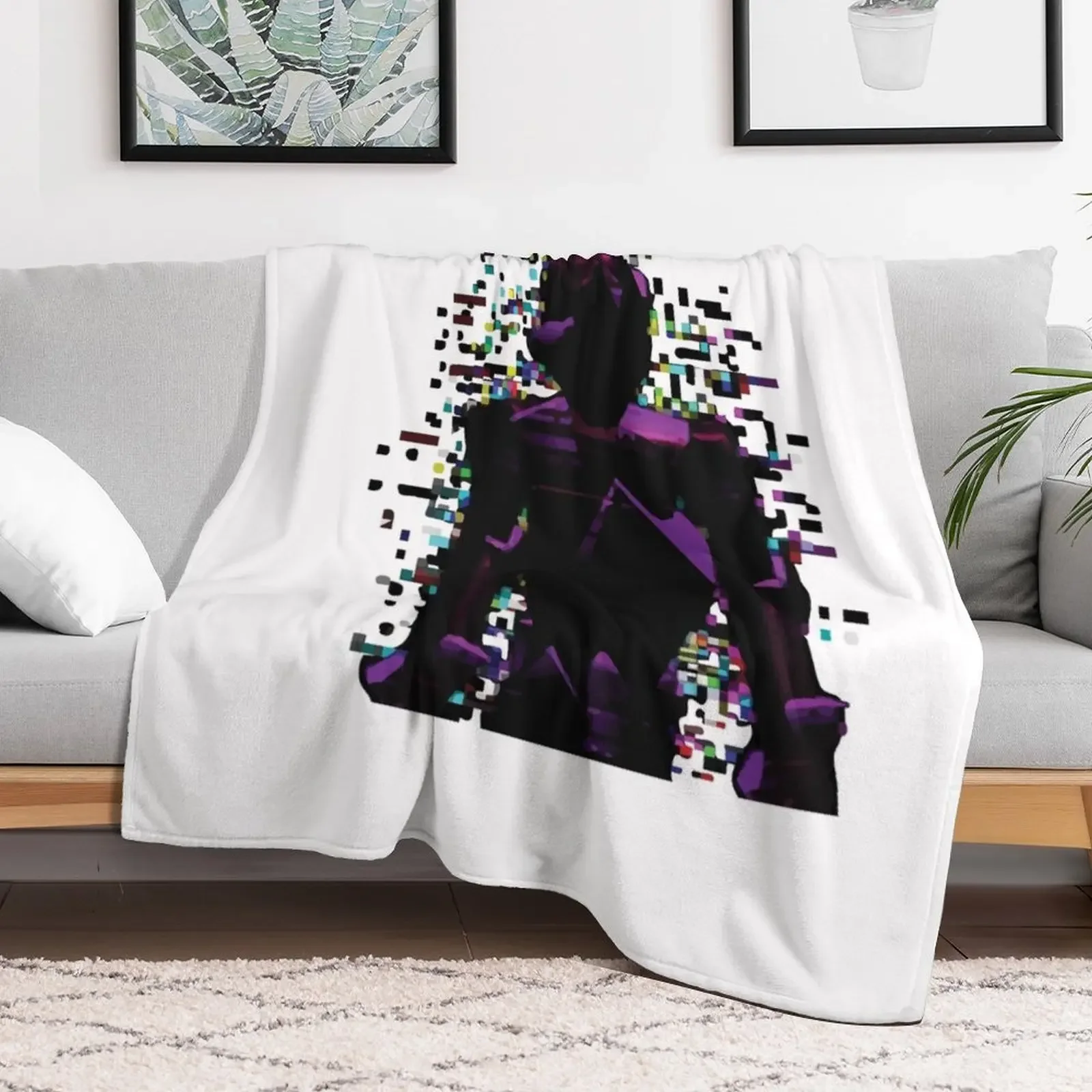 DOORS - Glitch hide and Seek horror Throw Blanket Bed Blankets For Sofas Hair Blankets