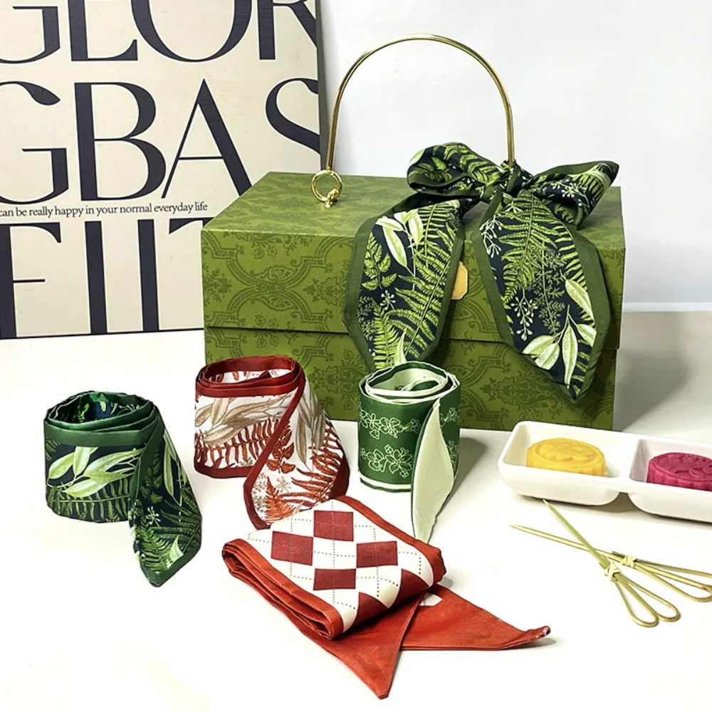 

Новый шейный платок, шарфы с камелией, текстильная лента, дакроновая повязка на голову, простой шарф, диагональный шарф, универсальные цветочные украшения для волос