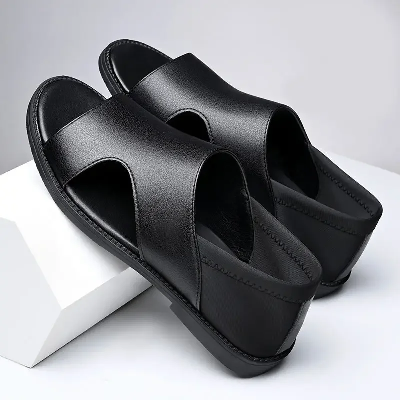 Zapatos de cuero genuino para hombre, sandalias de playa transpirables de Pvc 39 de diseñador de lujo, descalzos, venta al por mayor, Color japonés número 41 H
