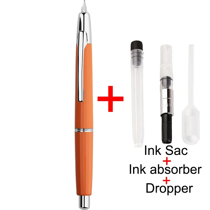 

New MAJOHN A2 Resin Press Retractable Fountain Pen Extra Fine Nib 0.4mm Ink Pen Converter for Writing Gift Lighter Than A1