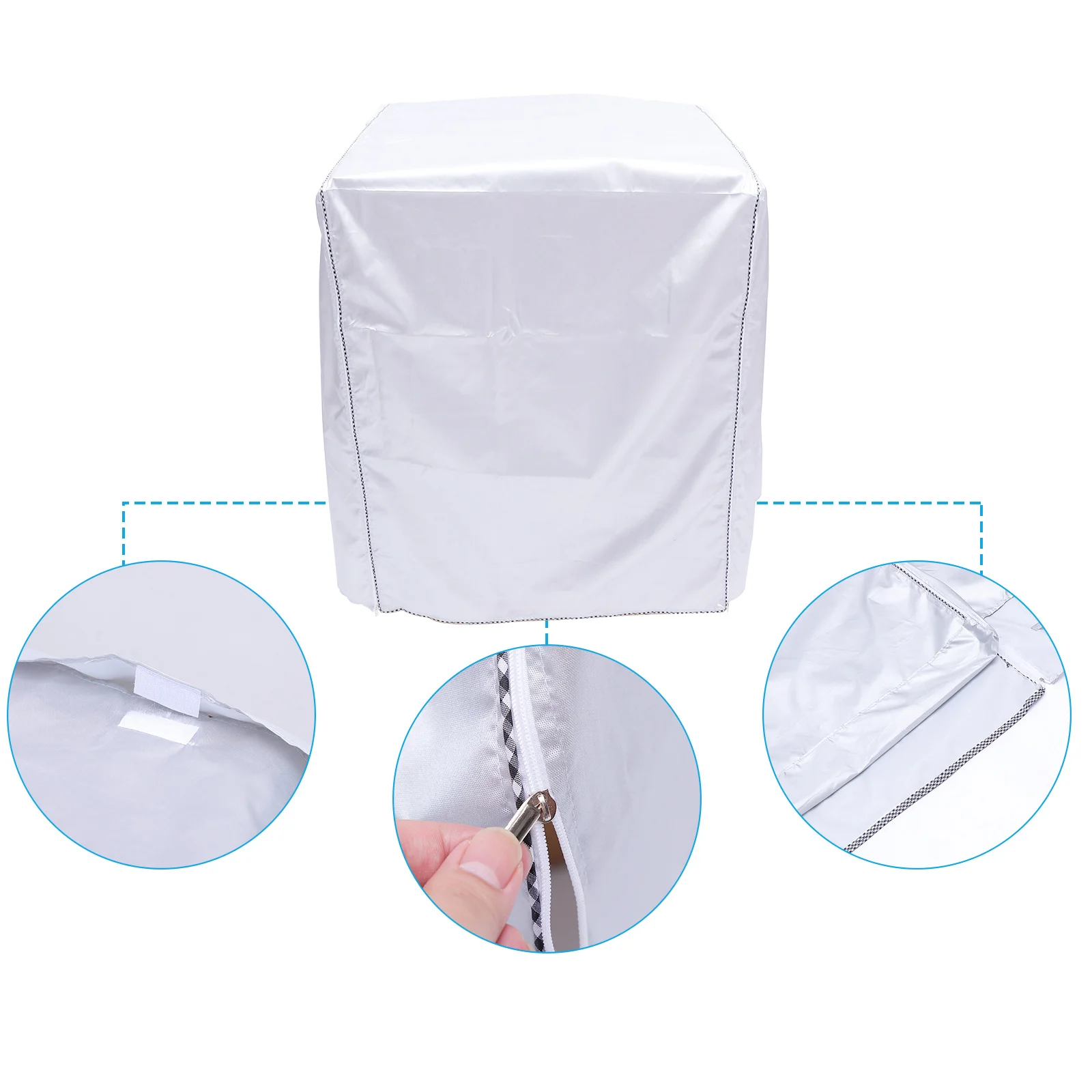 1 قطعة غطاء الغسالة مقاوم للماء أكسفورد القماش غسالة مجفف حامي الغبار الغبار حماية المياه للحمام المطبخ #2