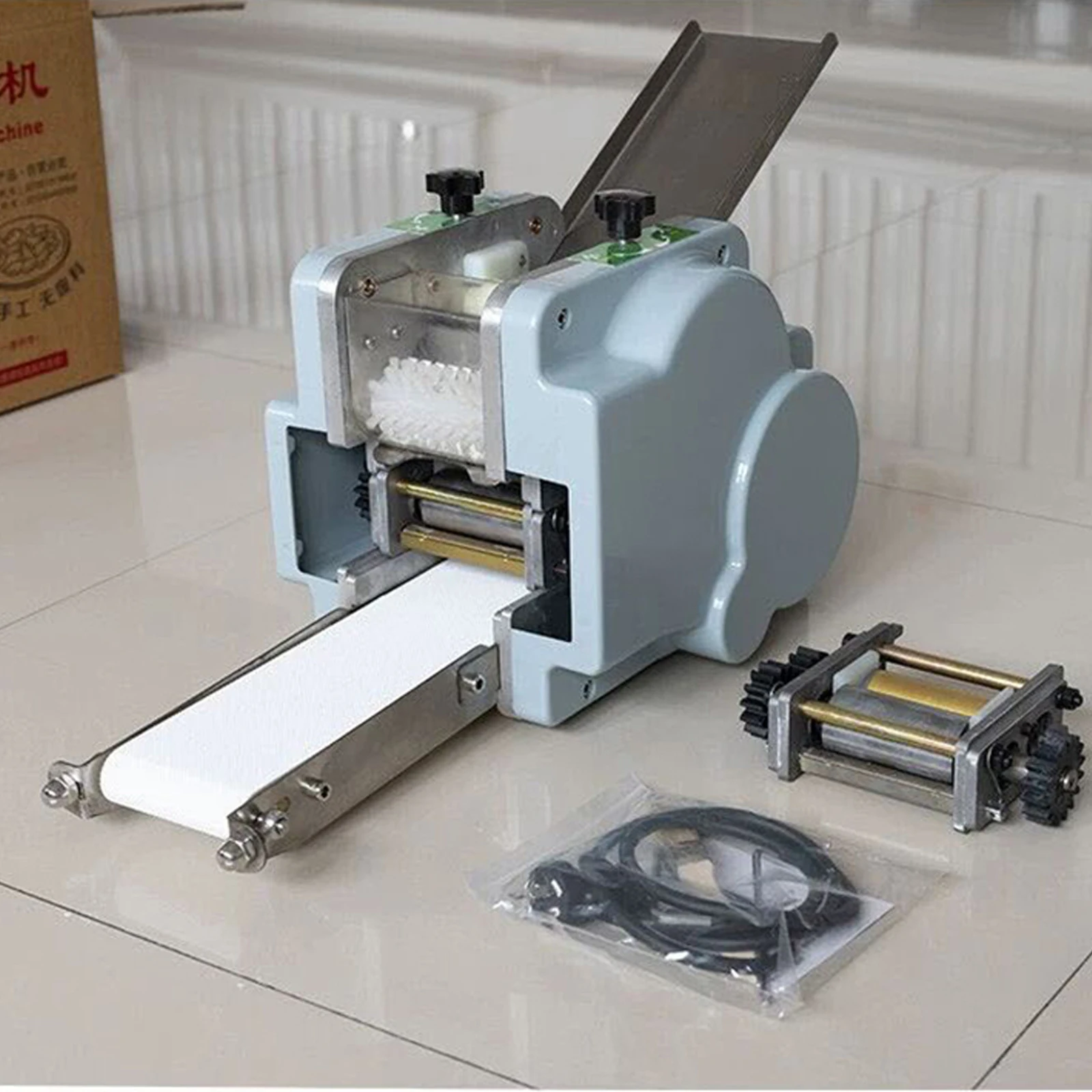 Электрические обертки для пельменей, машина для нарезки кожи Wonton, коммерческий домашний небольшой роликовый пресс, упаковка теста для пасты