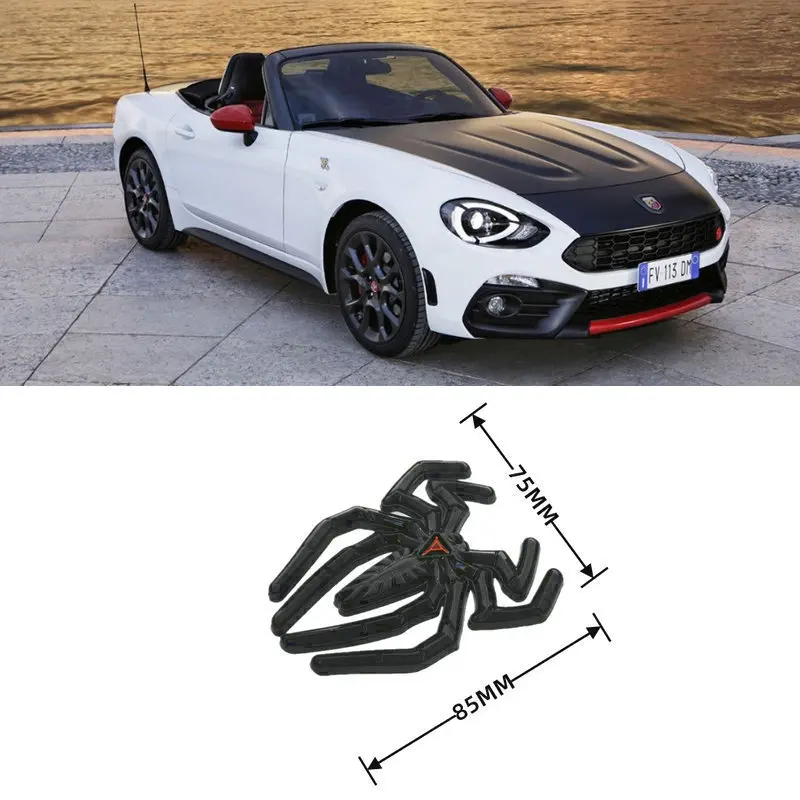 

2 шт., 3D металлические наклейки на автомобиль ABARTH 124 Spider (348)500 595 (695) 500C 595C 695C (312)GRANDE PUNTO